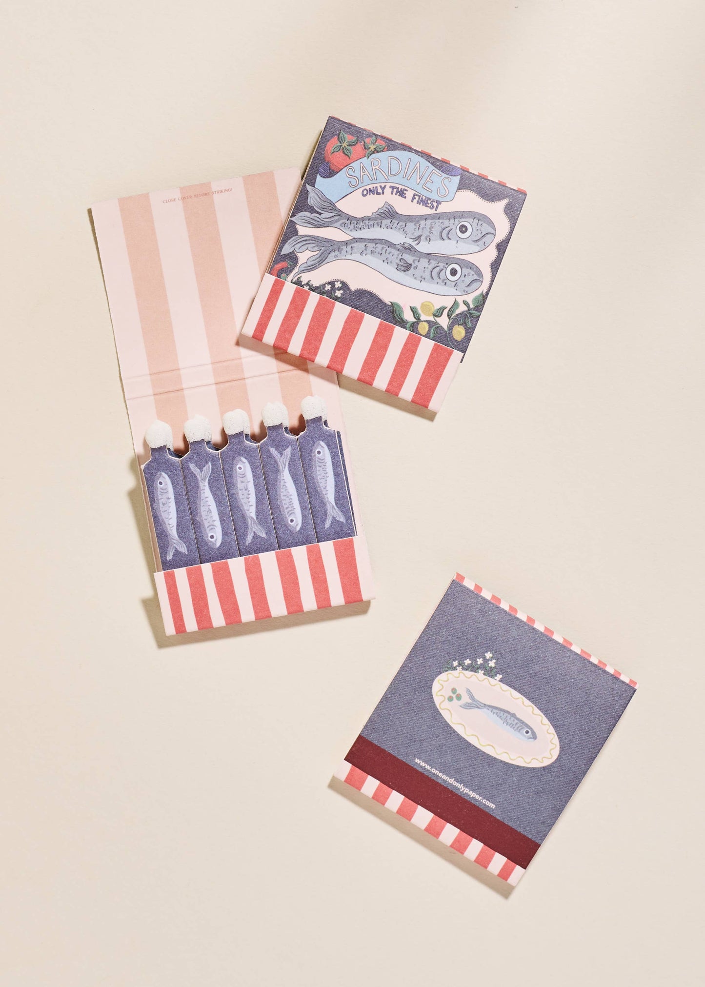 sardines novelty matchbook