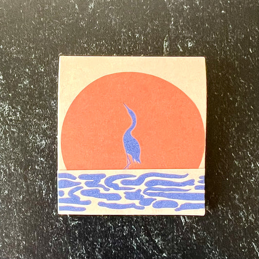 Tropical Sunset Birds Matchbook - Humble Abode