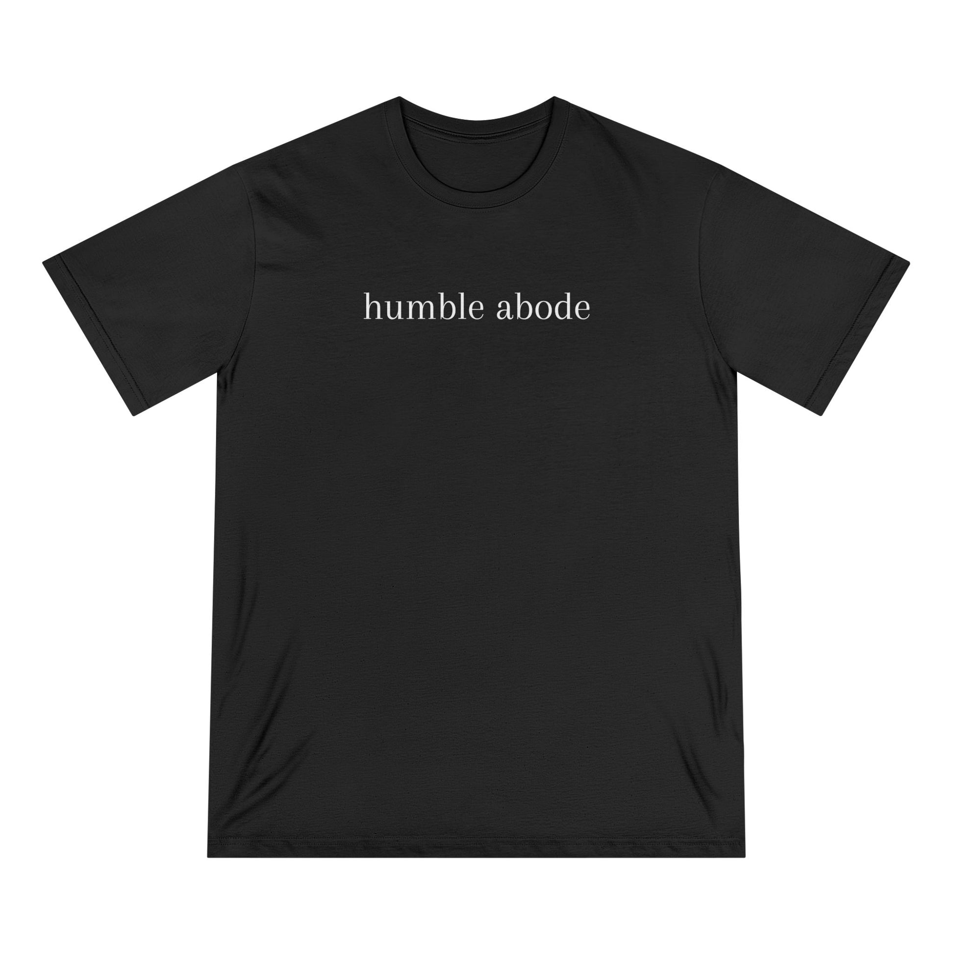 Organic Cotton Unisex T-shirt - Dark Colors w/ White Understated Logo - Humble Abode
