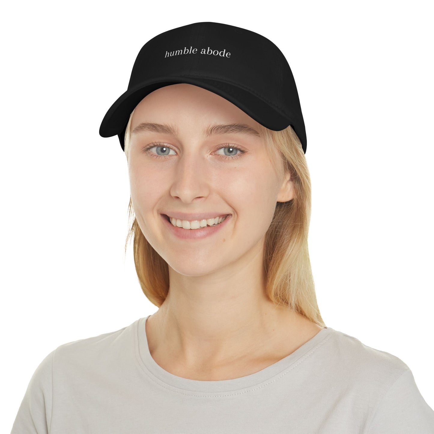 Adjustable Baseball Cap - Dark Colors w/ White Understated Logo - Humble Abode