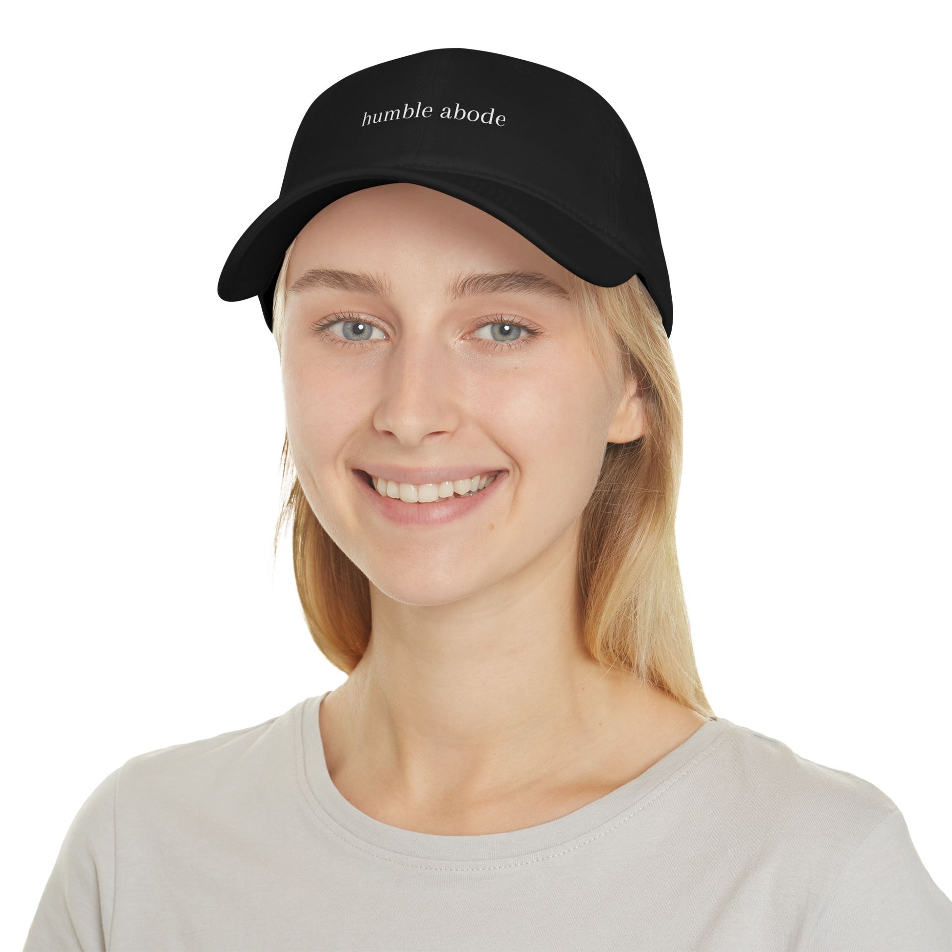 Adjustable Baseball Cap - Dark Colors w/ White Understated Logo - Humble Abode