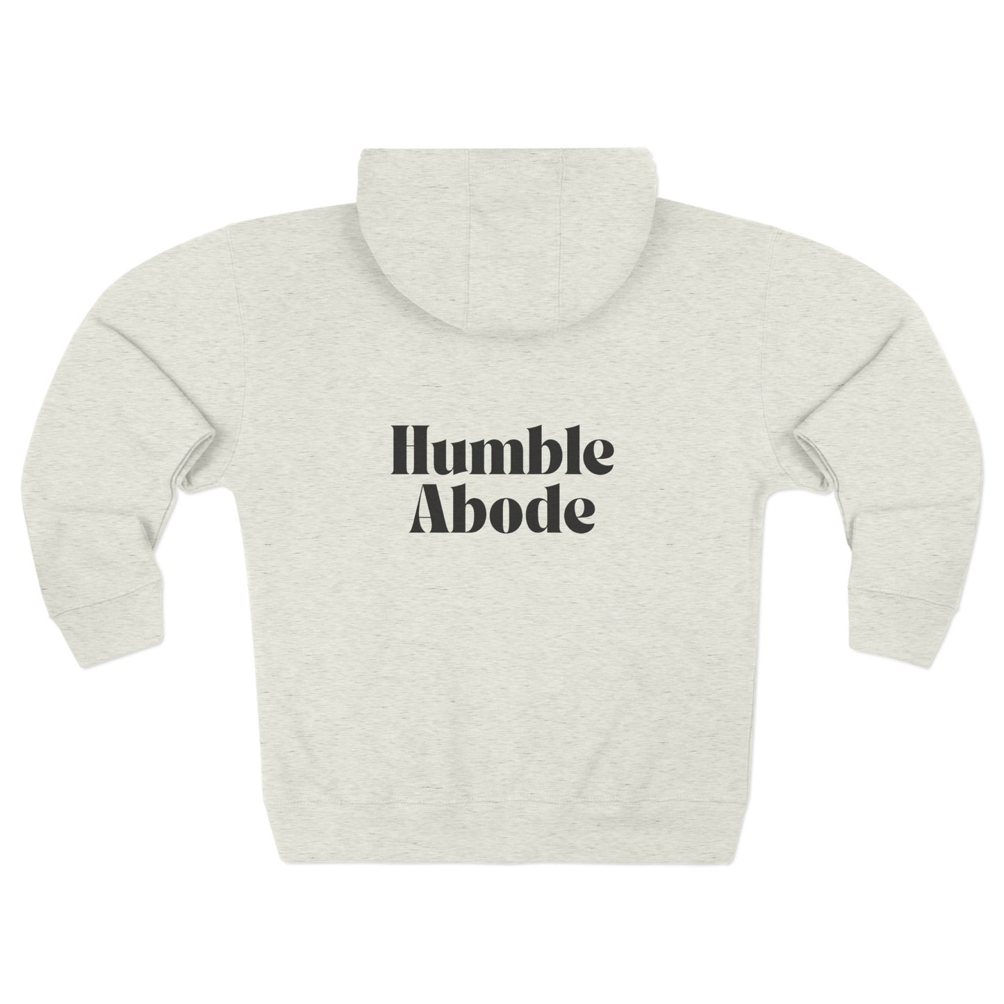 Zip-Up Hoodie with Black Humble Abode Logo