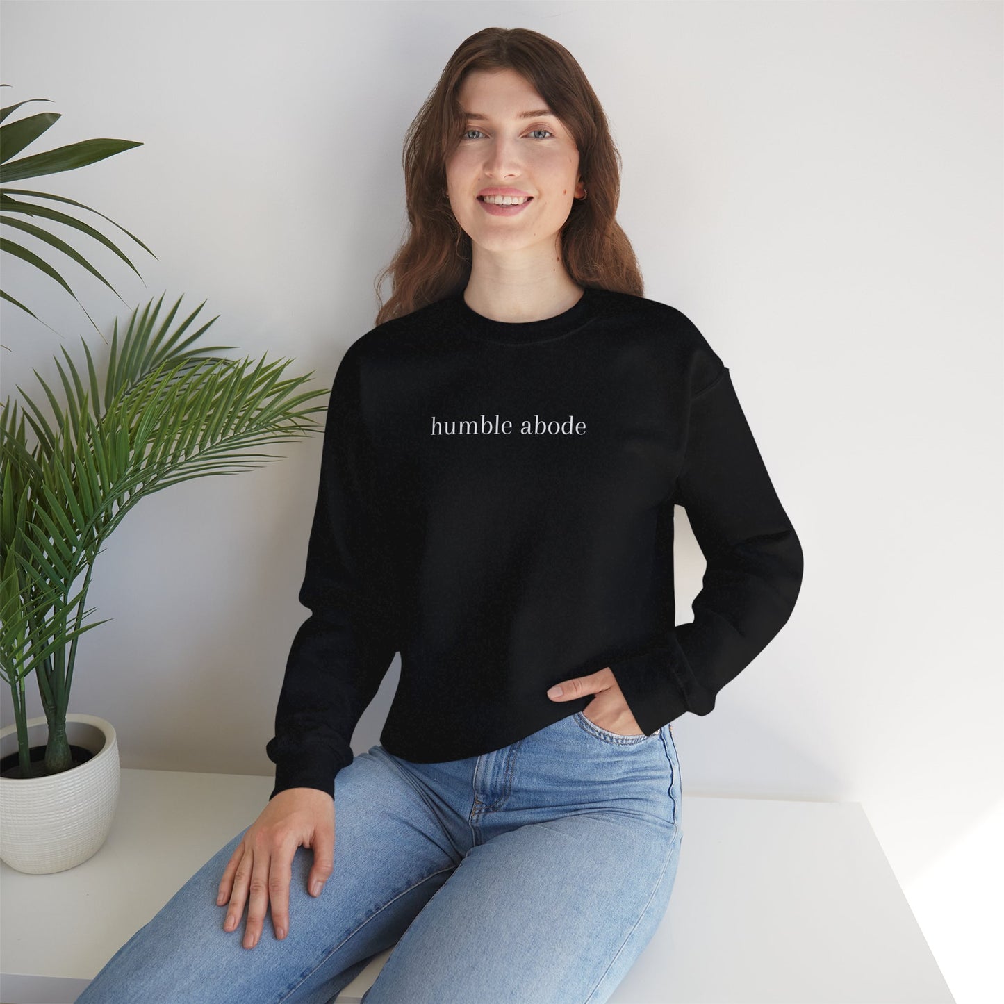 Unisex Crewneck Sweatshirt - Dark Colors w/ White Understated Logo