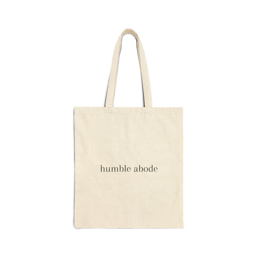 Natural Tote Bag w/ Black Understated Logo - Humble Abode