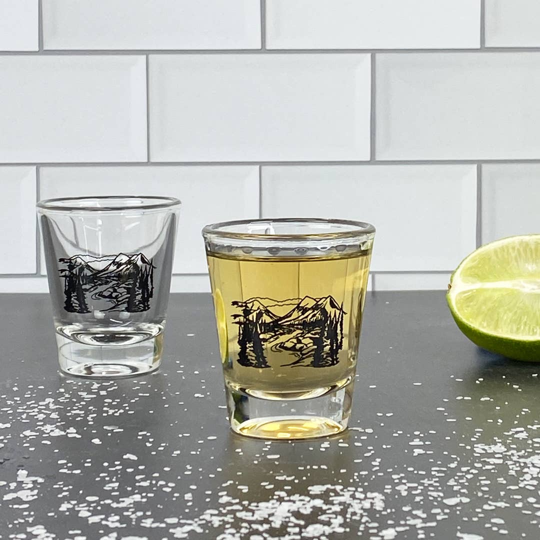 Mountains Shot Glass - Humble Abode