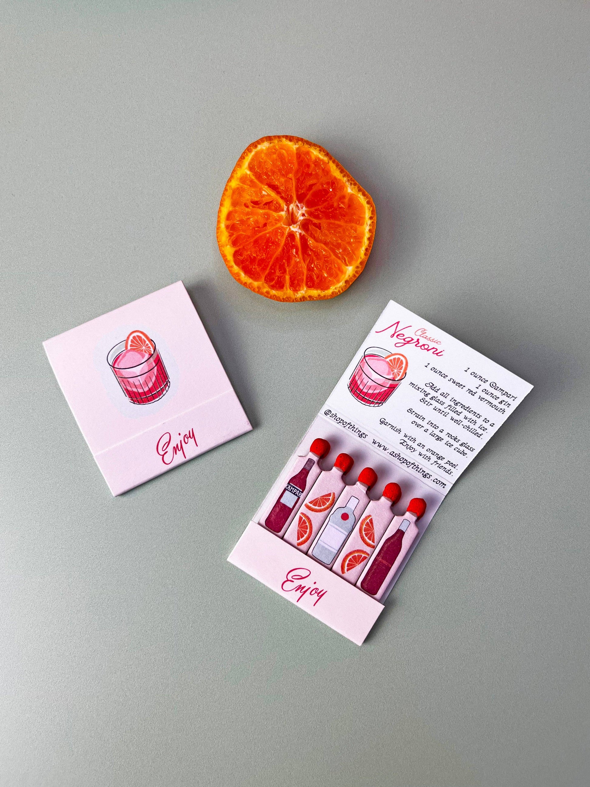 Negroni Matchbook II - Humble Abode