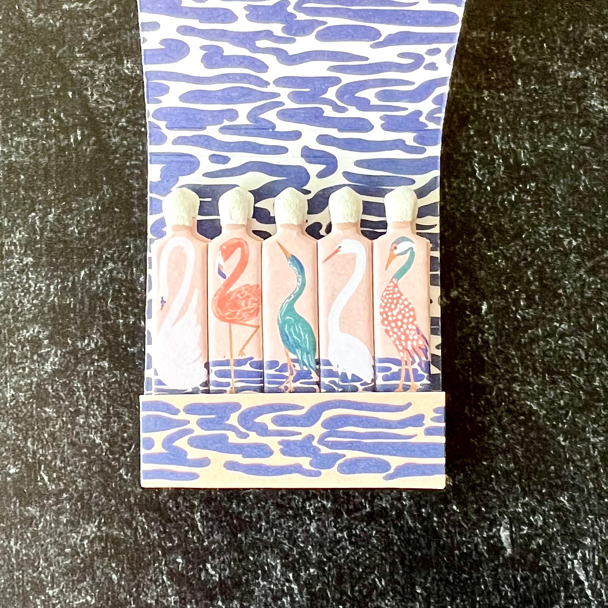 Tropical Sunset Birds Matchbook - Humble Abode