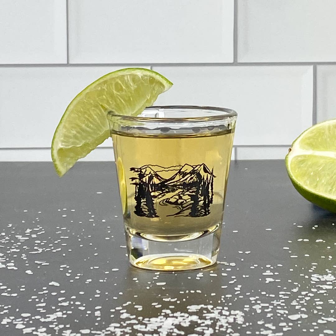 Mountains Shot Glass - Humble Abode