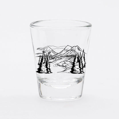 Mountains Shot Glass - Humble Abode