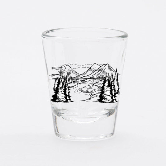 Mountains Shot Glass - Humble Abode