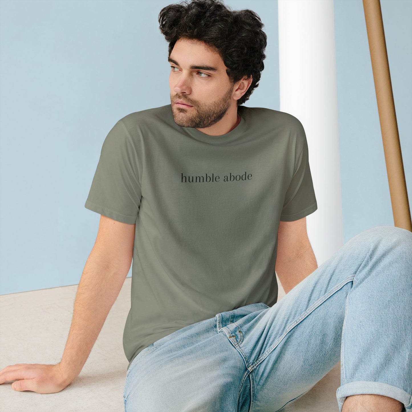 Organic Cotton Unisex T-shirt - Light Colors w/ Black Understated Logo