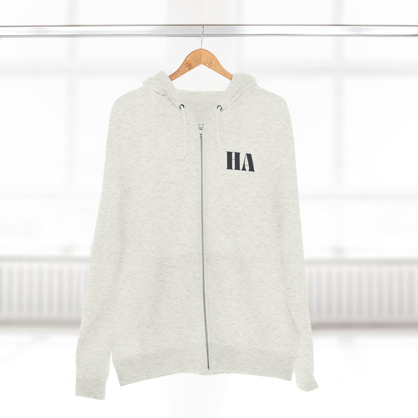 Zip-Up Hoodie with Black Humble Abode Logo