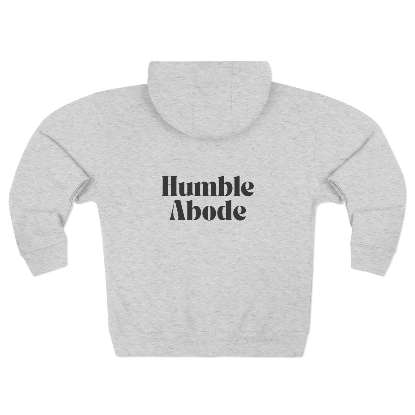 Zip-Up Hoodie with Black Humble Abode Logo