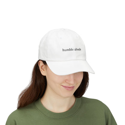 Dad Cap - Humble Abode Branded Logo Light Colors and Black Writing