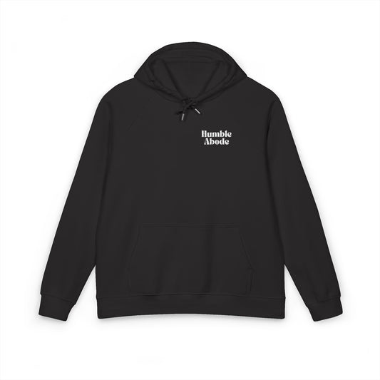Unisex Hoodie with Embroidered Humble Abode White Logo