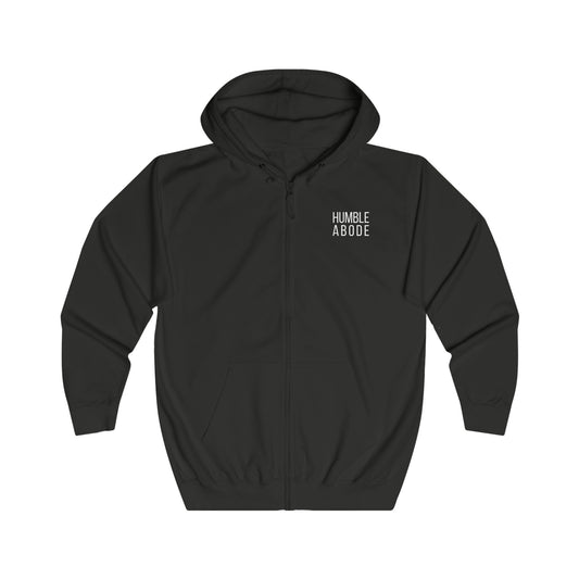 Zip-Up Unisex Hoodie - Dark Colors w/ Bold HA White Logo