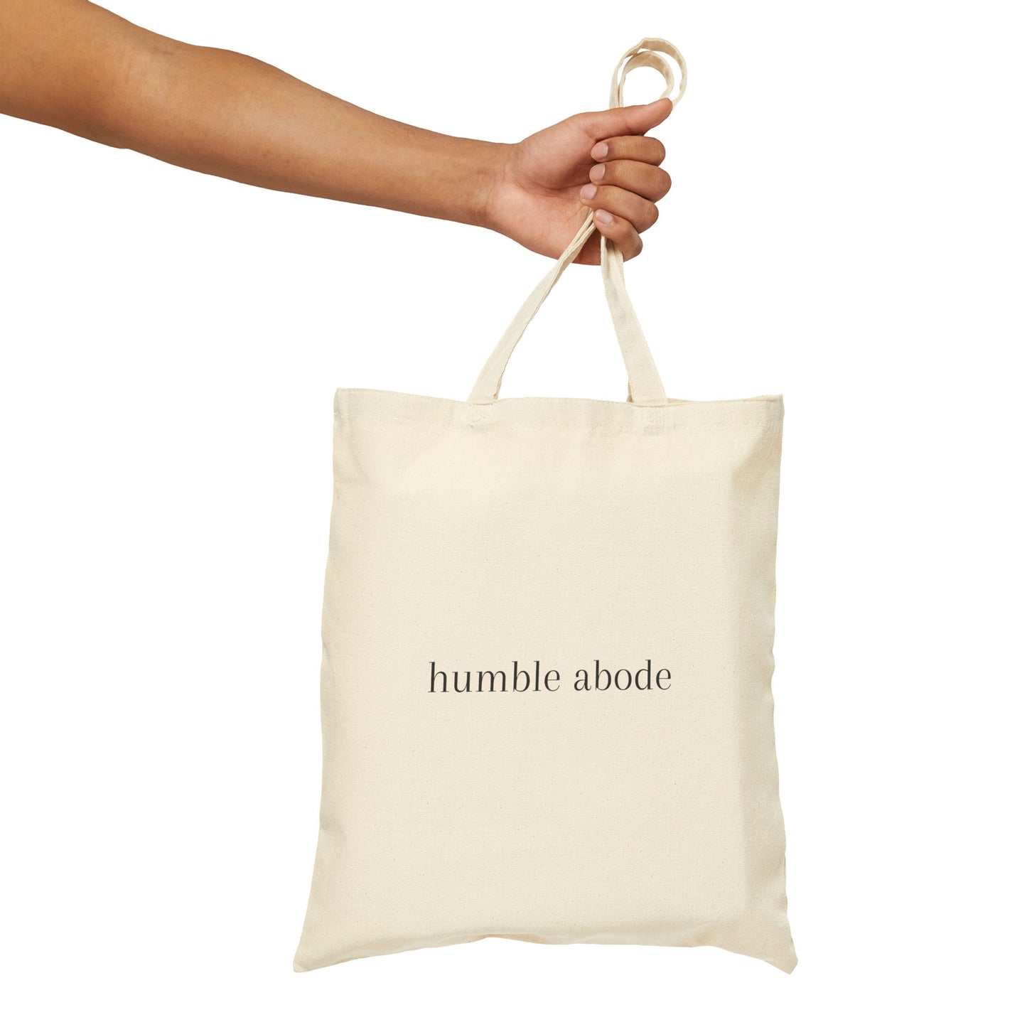 Natural Tote Bag w/ Black Understated Logo