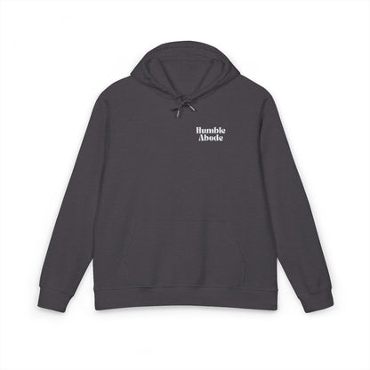 Unisex Hoodie with Embroidered Humble Abode White Logo