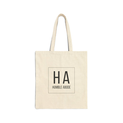 Natural Tote Bag w/ Black Bold HA Logo