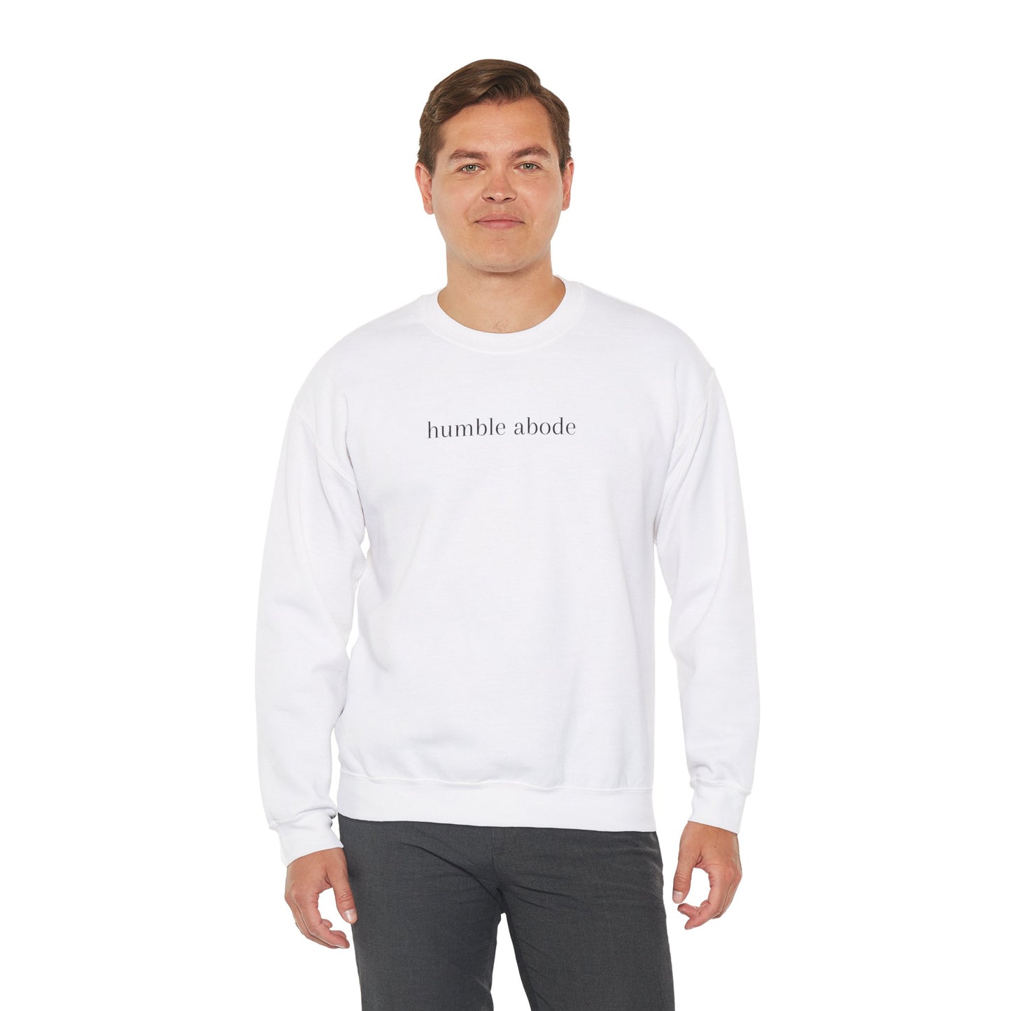 Unisex Crewneck Sweatshirt - Light Colors w/ Black Understated Logo