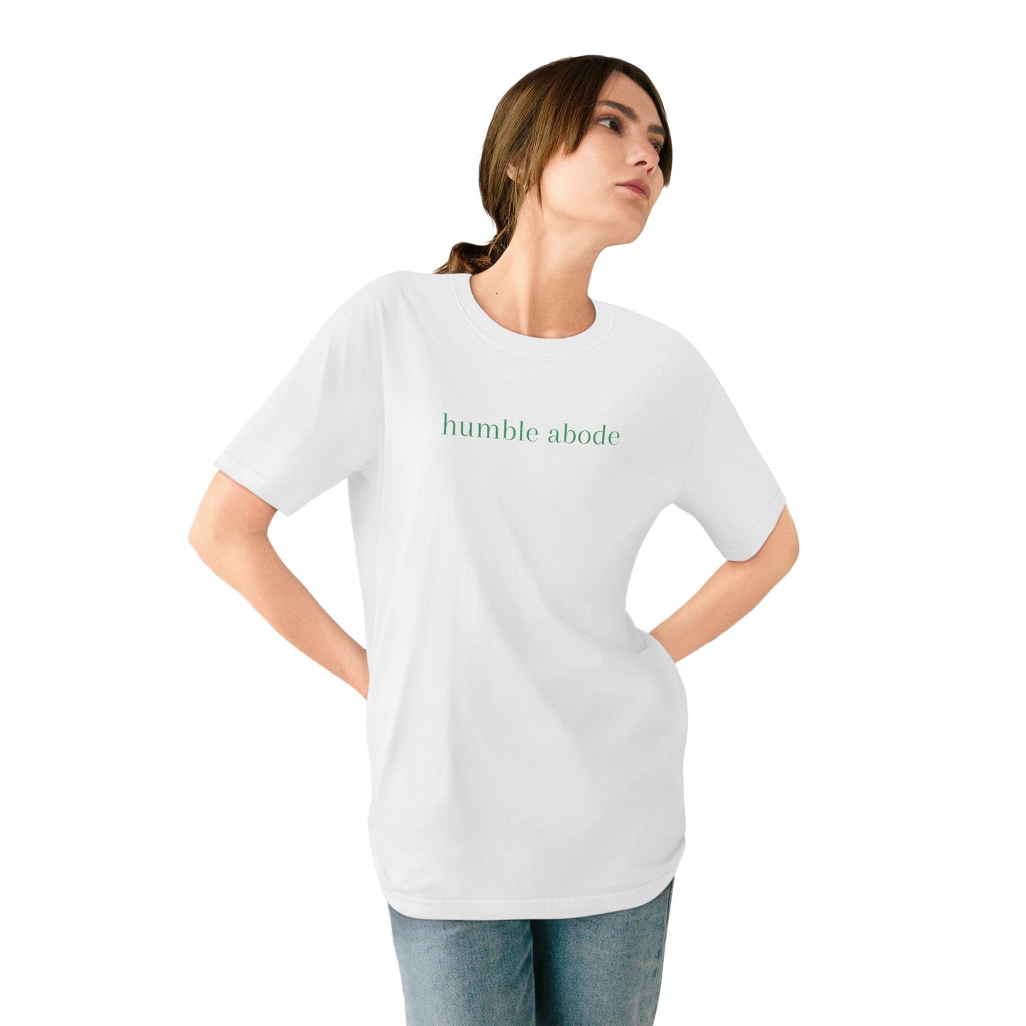 Organic Cotton Unisex T-shirt - Light Colors w/ Green Understated Logo