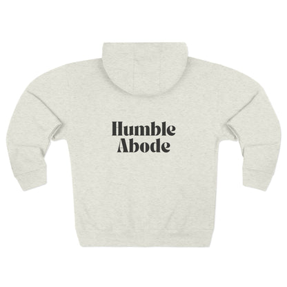 Zip-Up Hoodie with Black Humble Abode Logo