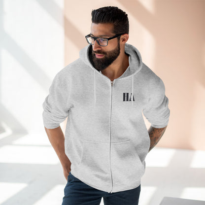 Zip-Up Hoodie with Black Humble Abode Logo