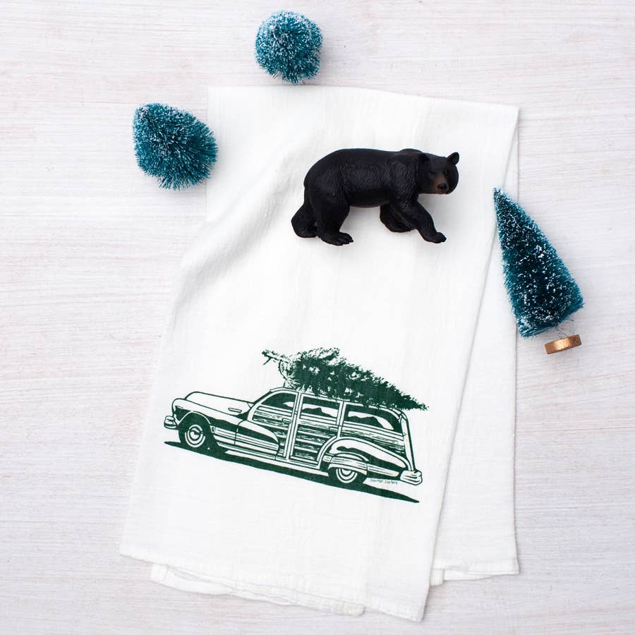 Christmas Tree Haul Tea Towel