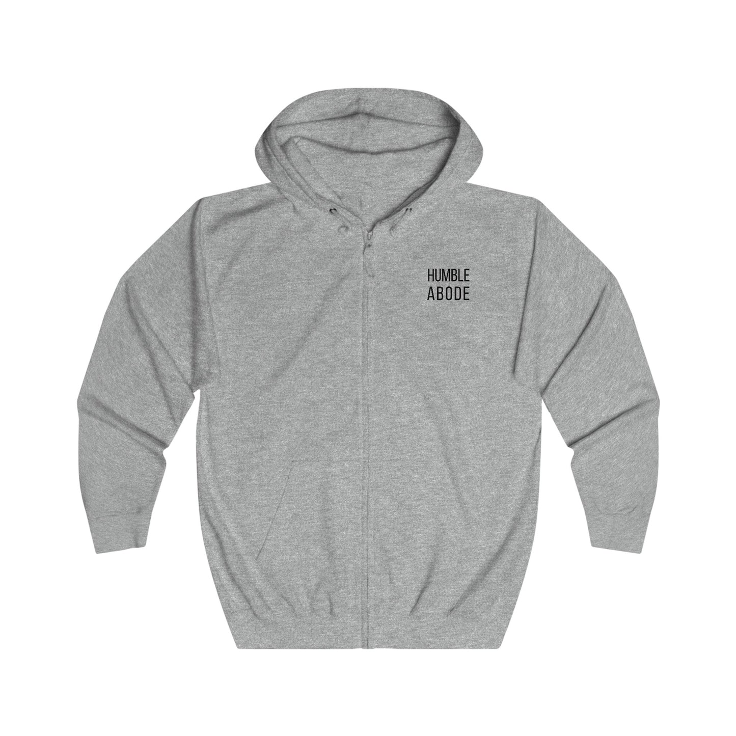 Zip-Up Unisex Hoodie - Light Colors w/ Bold HA Black Logo