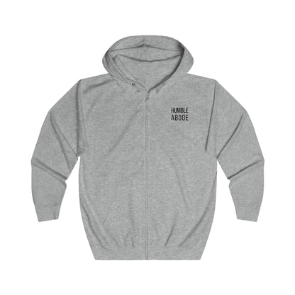 Zip-Up Unisex Hoodie - Light Colors w/ Bold HA Black Logo