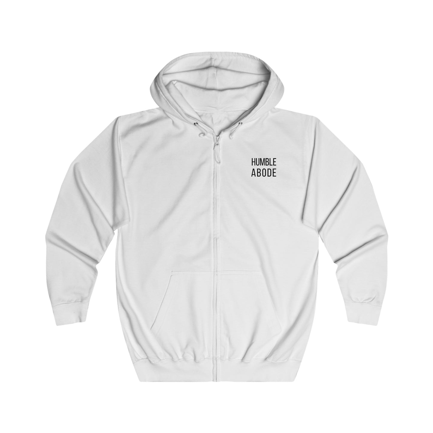 Zip-Up Unisex Hoodie - Light Colors w/ Bold HA Black Logo