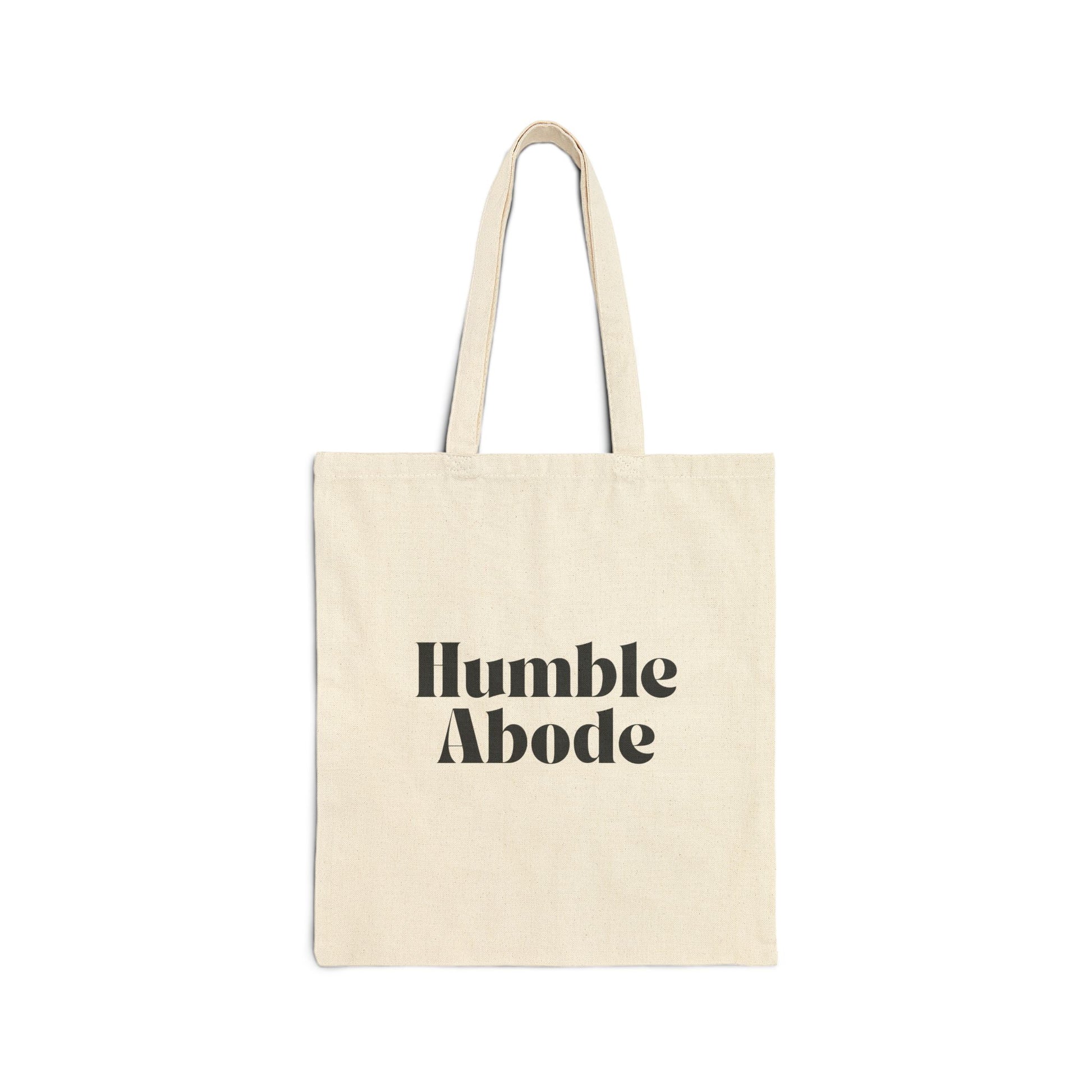 Natural Tote Bag w/ Retro Green Logo - Humble Abode