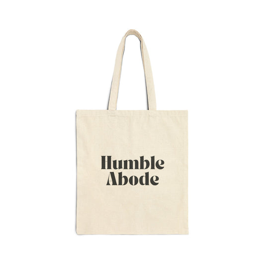 Natural Tote Bag w/ Retro Green Logo - Humble Abode