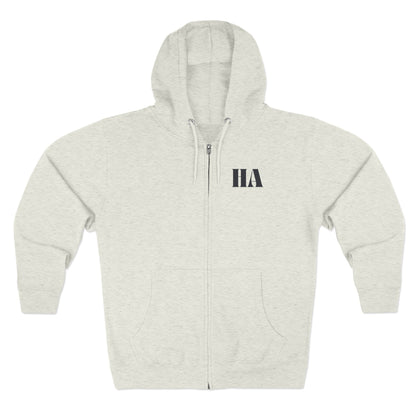 Zip-Up Hoodie with Black Humble Abode Logo