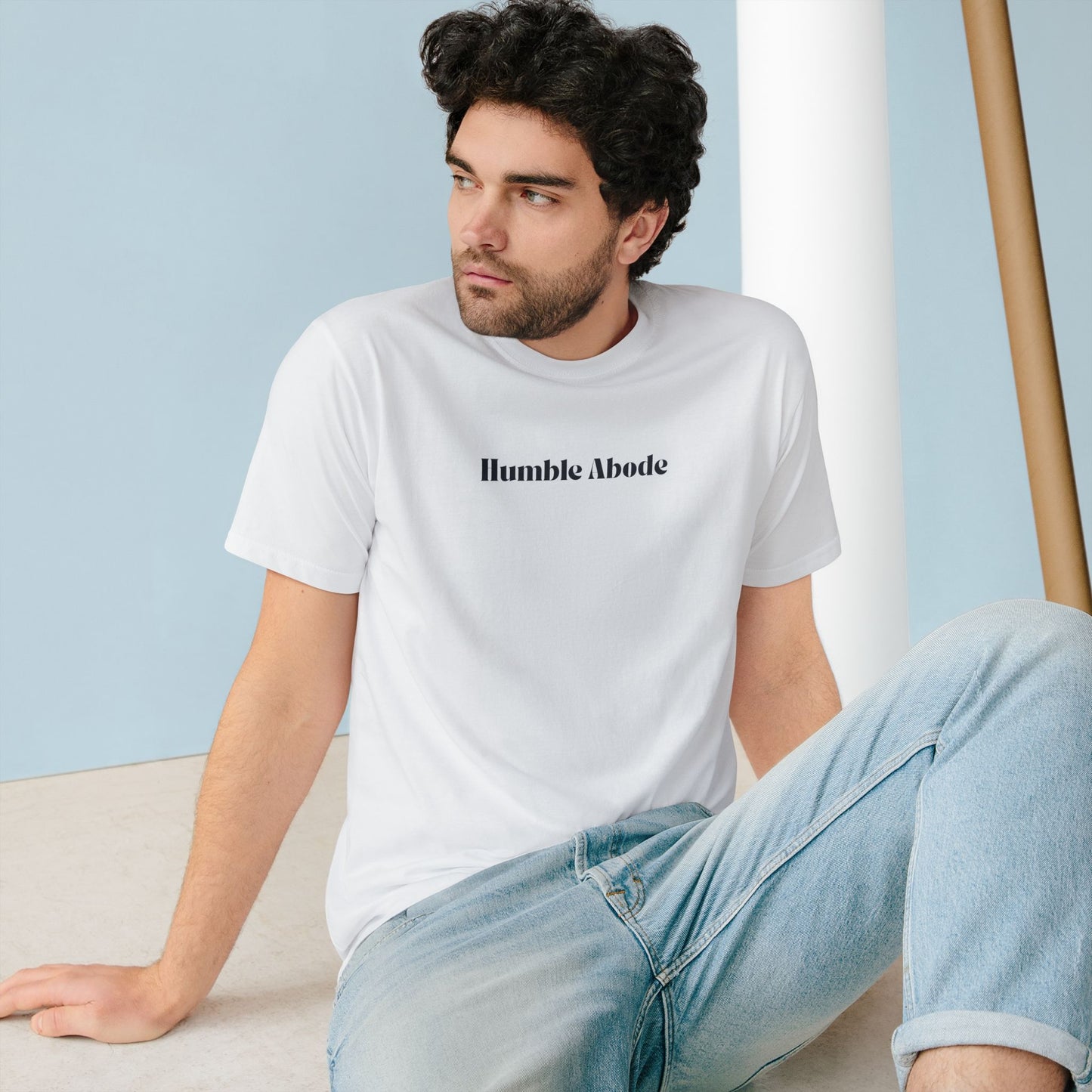 Humble Abode Black Logo Organic Cotton Unisex T-shirt