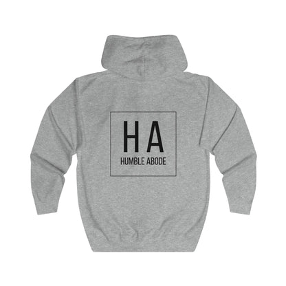 Zip-Up Unisex Hoodie - Light Colors w/ Bold HA Black Logo