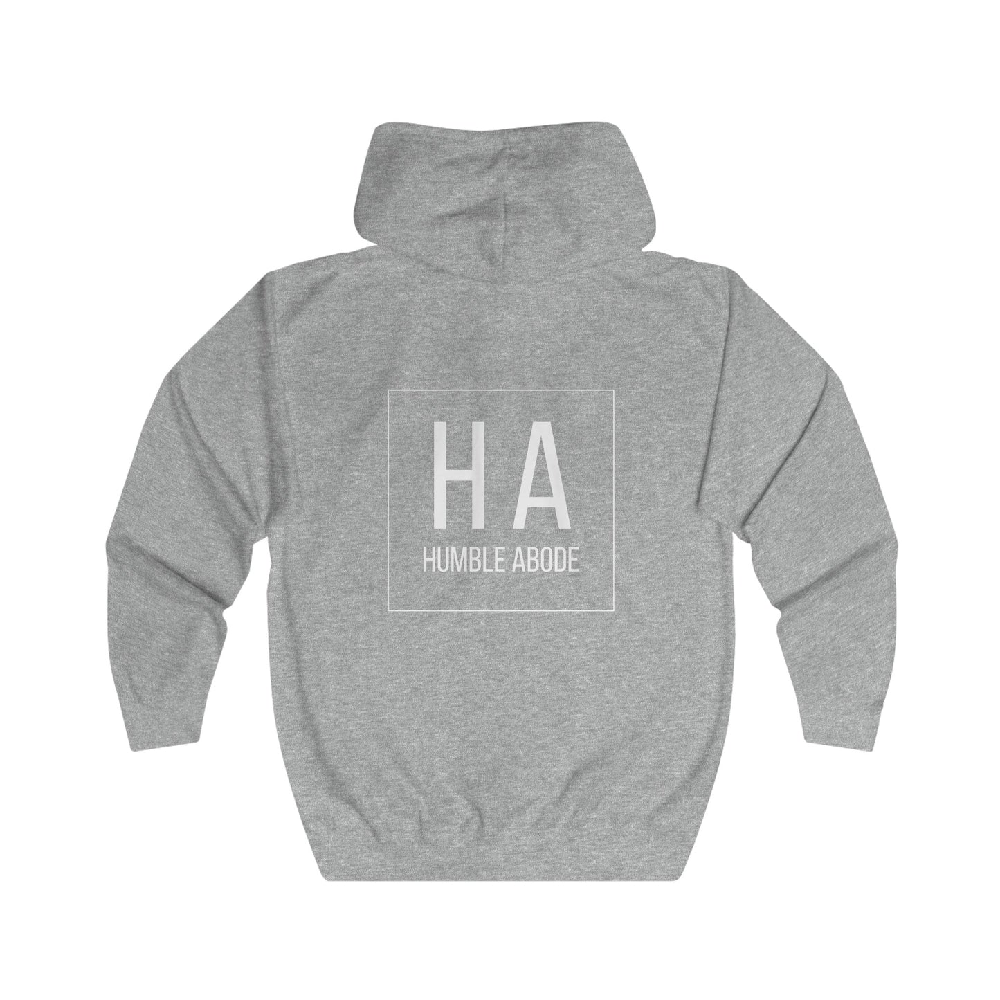 Zip-Up Unisex Hoodie - Dark Colors w/ Bold HA White Logo