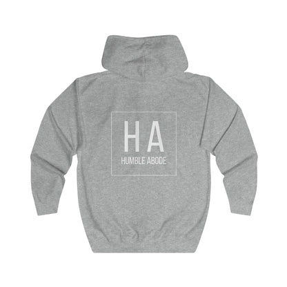 Zip-Up Unisex Hoodie - Dark Colors w/ Bold HA White Logo