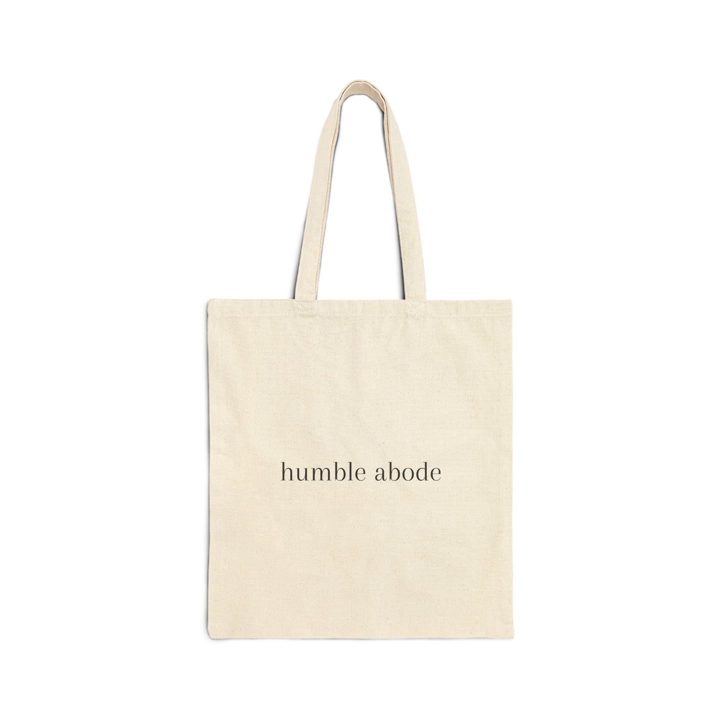 Natural Tote Bag w/ Black Understated Logo