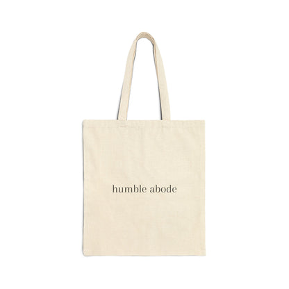 Natural Tote Bag w/ Black Understated Logo