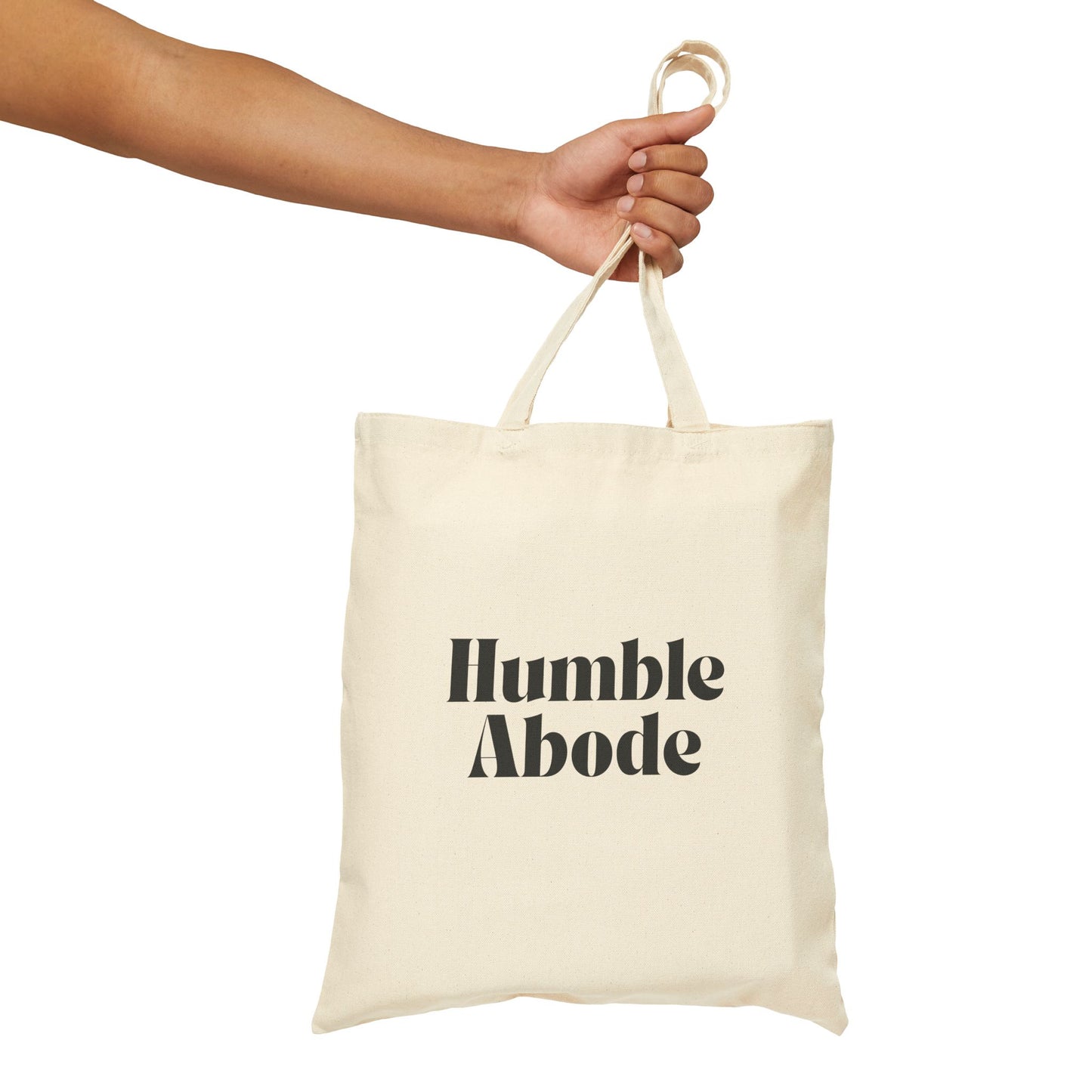 Natural Tote Bag w/ Retro Green Logo - Humble Abode