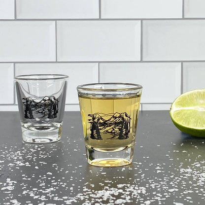 Mountains Shot Glass - Humble Abode