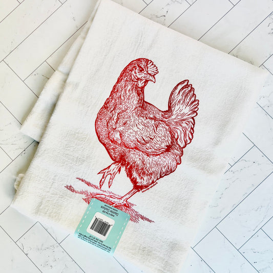Chicken Tea Towel - Humble Abode