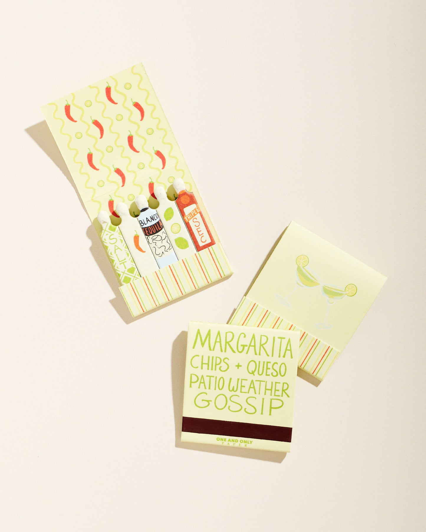 Margarita Printed 10 Stem Matchbook - Humble Abode