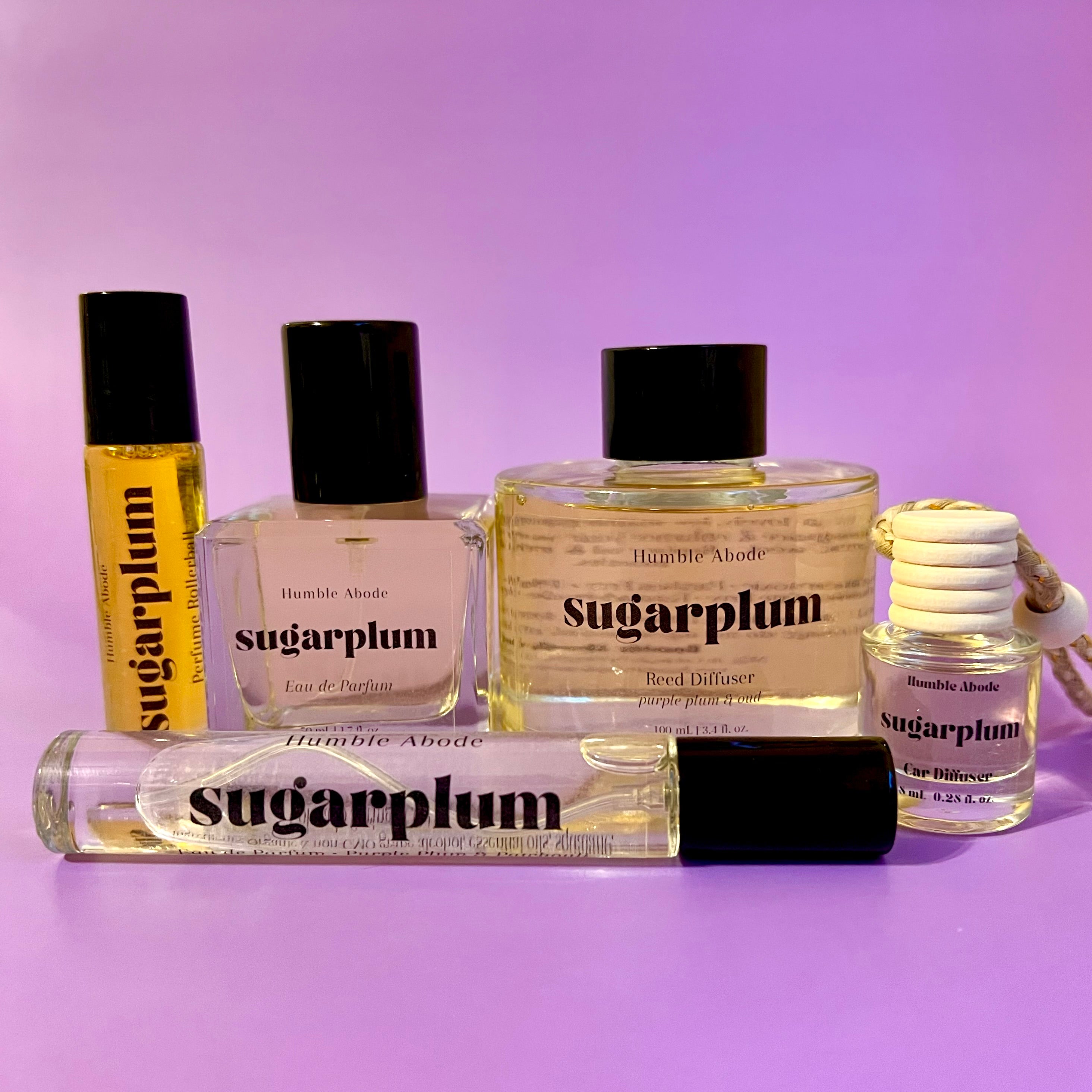 Sugarplum Perfume Rollerball - Plum with Jojoba Oil | Humble Abode