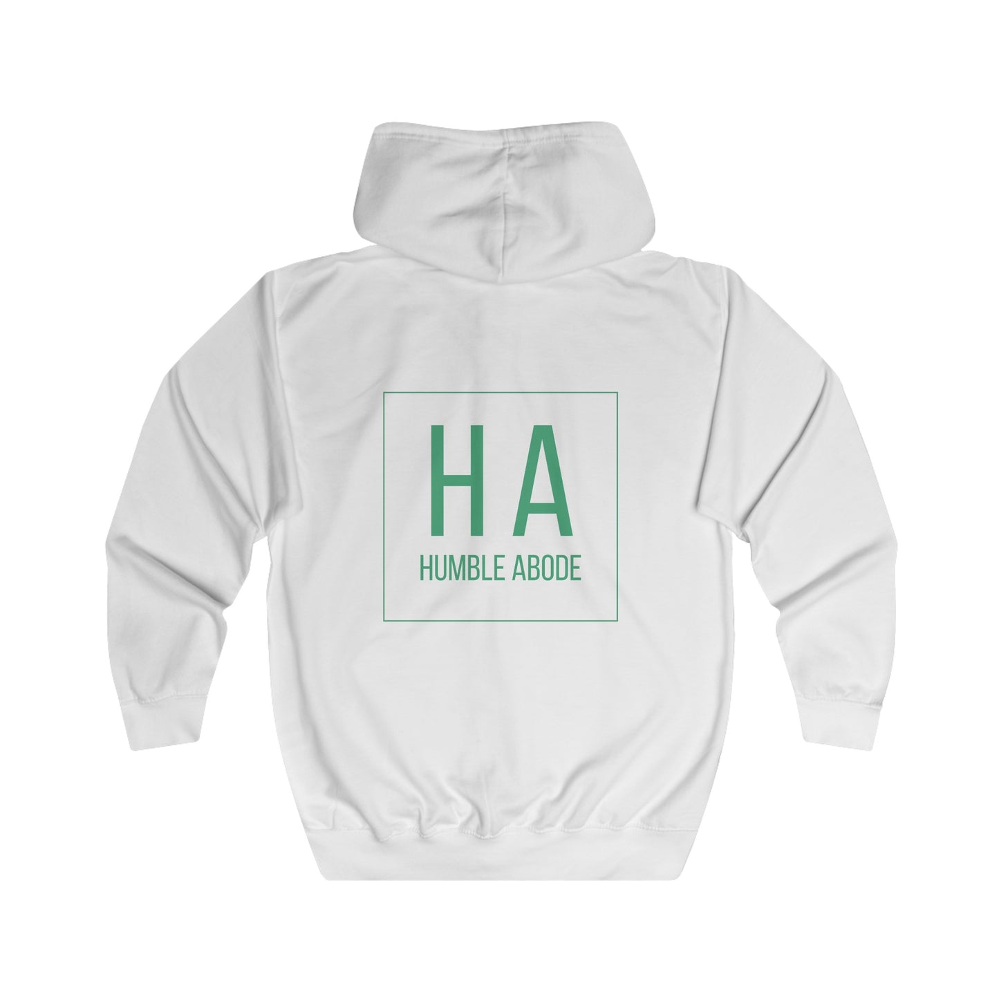 Zip-Up Unisex Hoodie - Light Colors w/ Bold HA Green Logo