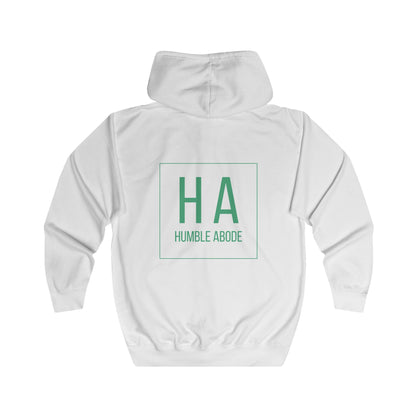 Zip-Up Unisex Hoodie - Light Colors w/ Bold HA Green Logo