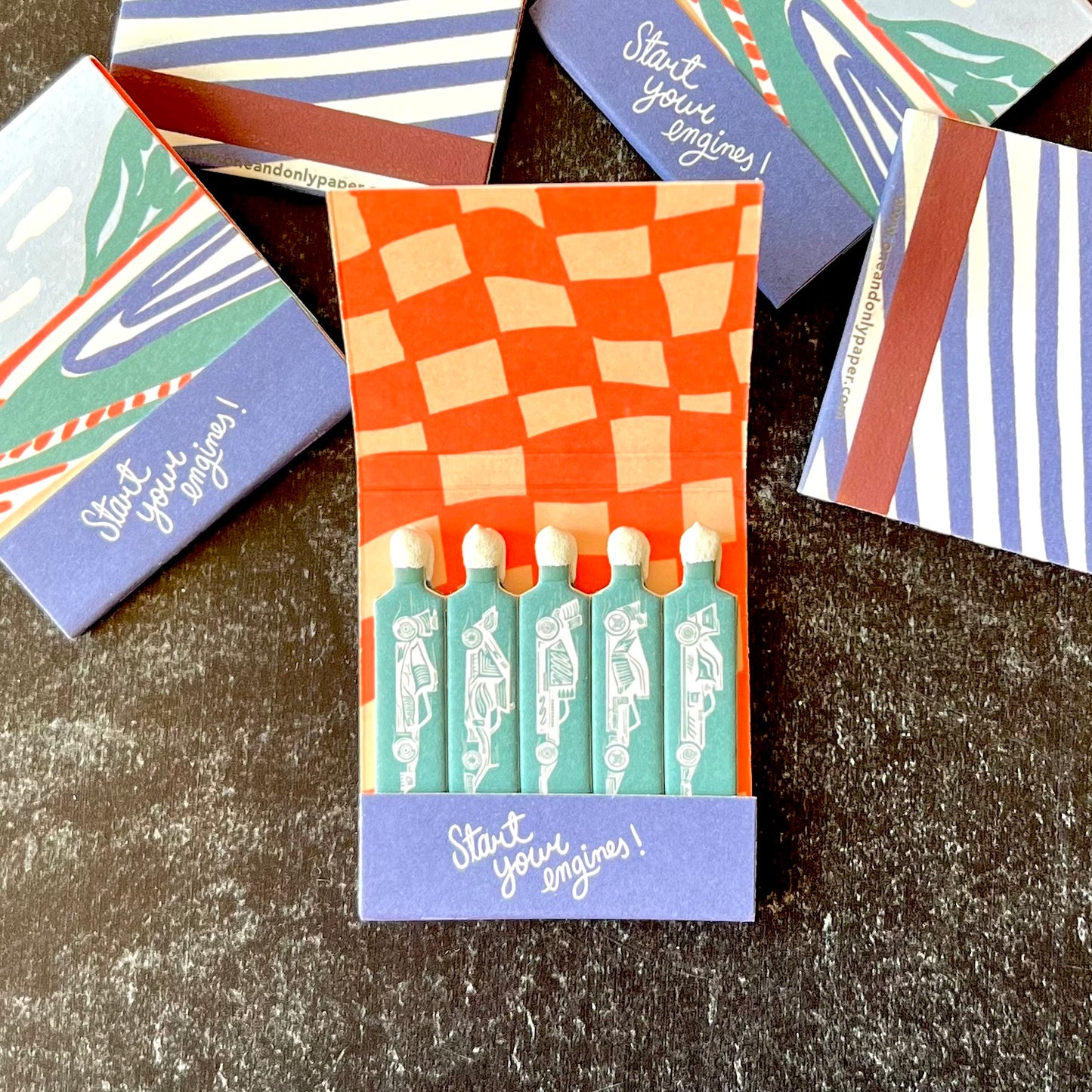 Race Car Matchbook - Humble Abode