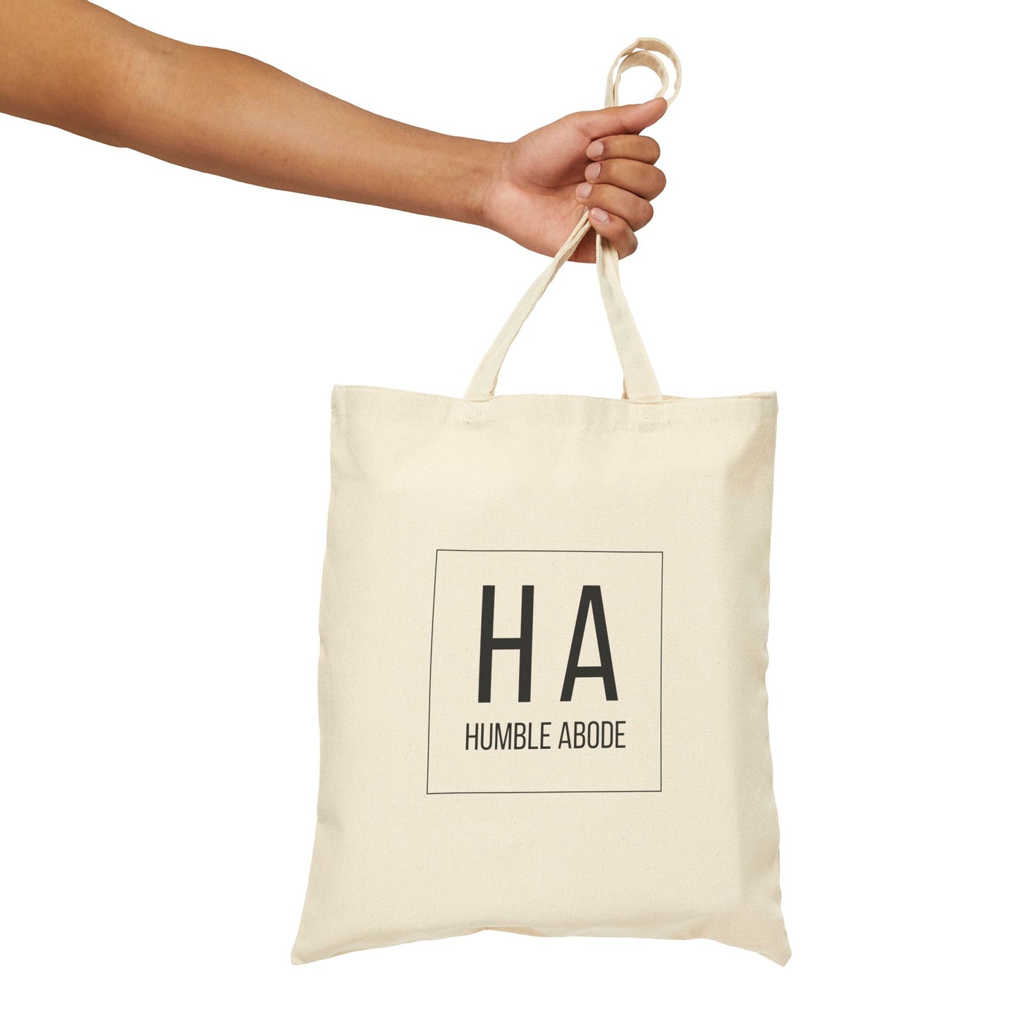 Natural Tote Bag w/ Black Bold HA Logo