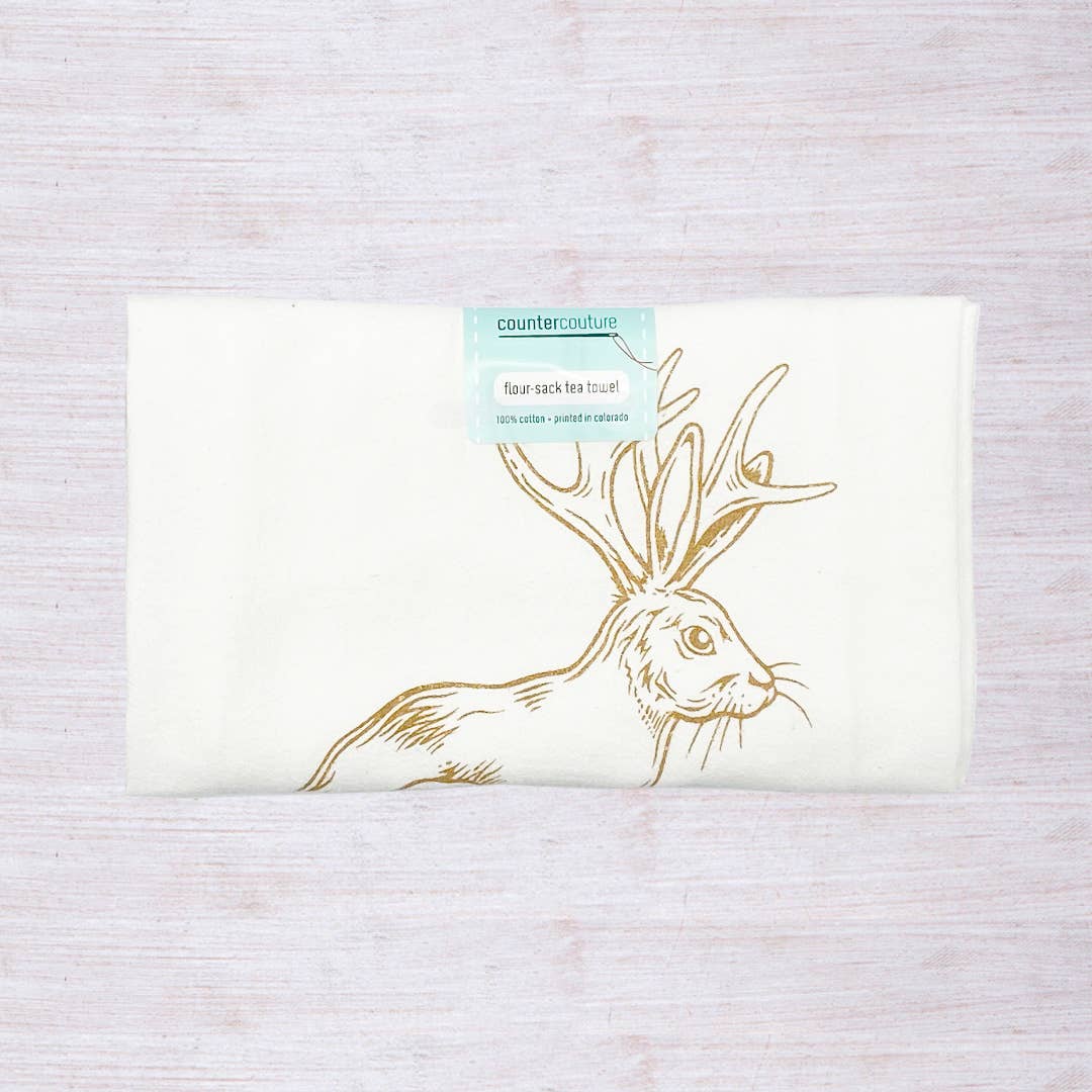 Jackalope Tea Towel - The Offbeat Co.